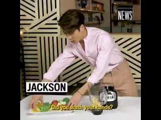 Jackson is the smoothie king 😂