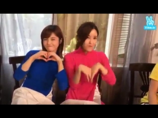 160313 boram and hyomin v app @ vietnam