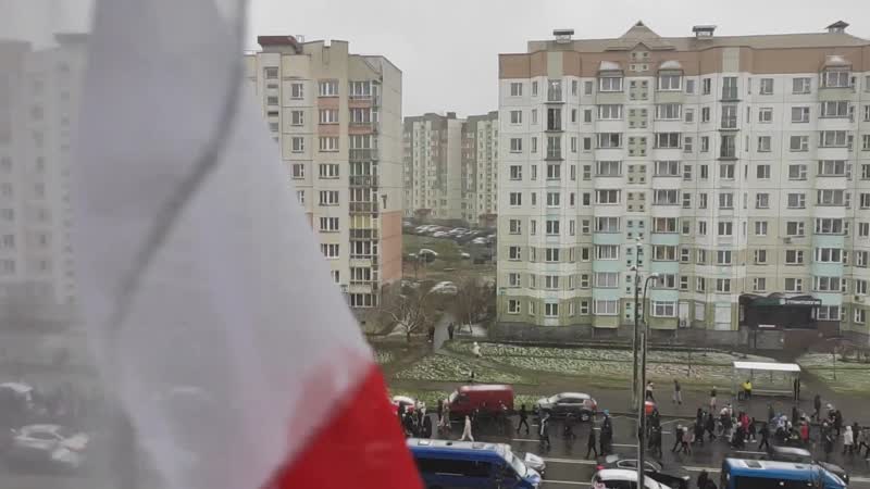 Сегодня по всему минску маршировали колонны протестующих