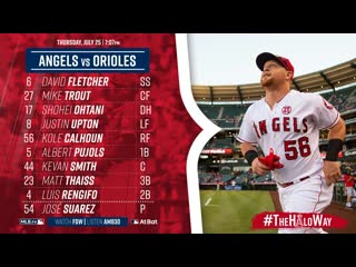 Mlb | orioles vs angels | 1/4 game