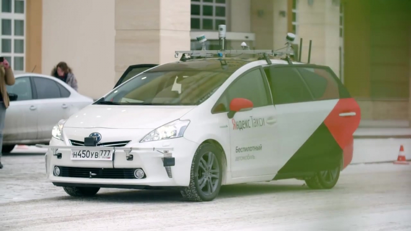 Yandex taxi self driving car first winter test