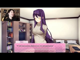 Пошлая юри doki doki literature club доки доки литературный