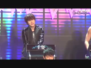 [fancam] 130126 hubei tv recording sjm kyuyun focus