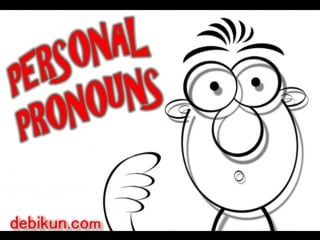 Fun video for preschool and older the personal pronoun song