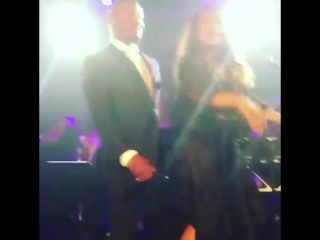 Video priyankachopra on the stage with @iamjamiefoxx today at ron perlman's apollo fundraiser