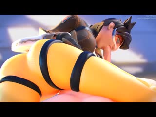 Tracer ass view; oral sex; minet; blowjob; deepthroat; facefuck; 3d sex porno hentai; (by cakeofcakes) [overwatch]