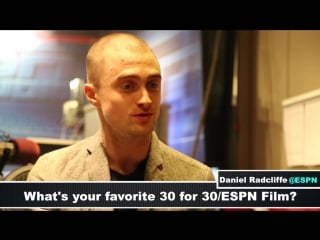 Actor daniel radcliffe revels in his fantastic espn adventures espn front row