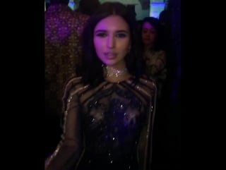 La fashion week hanna beth wearing ivan gunawan dress los angeles | fashion