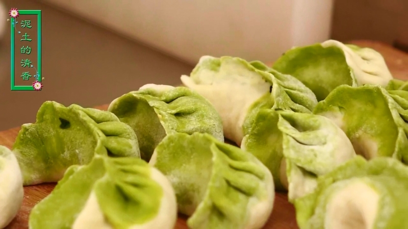 Сельская мама ''нунцунь мама'' постные пельмени (без мяса) ''шоу цзяоцзы (бу хань жоу)'' с яйцом и луком пельмени из заварного