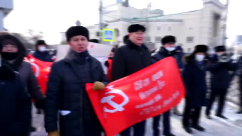 Митинг 23 февраля улан удэ, бурятия коммунисты дали жару