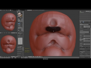 [yansculpts] how to sculpt the mouth in blender real time tutorial