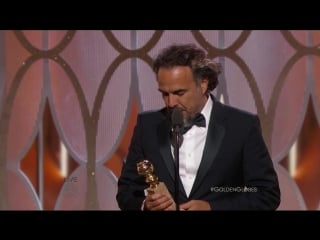 Alejandro gonzález iñárritu wins best director at the 2016 golden globes