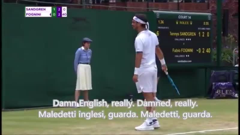 Фоньини против уимблдона