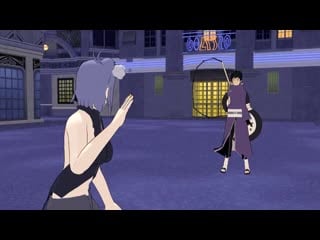 Pain and konan vs obito fight