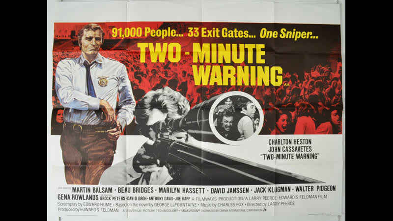 Two minute warning (1976) 1080p charlton heston, john cassavetes, martin balsam, beau bridges