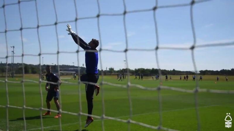 Safe hands! costel pantilimon was straight into the action after putting pen to paper to rejoin the reds