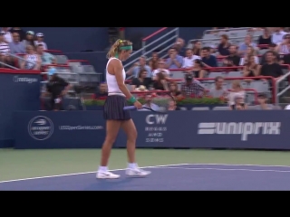 «first set belongs to vika7, 6 0! #couperogers…