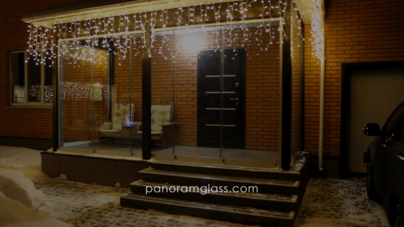 Раздвижное безрамное остекление от panoramglass эксплуатация круглый год
