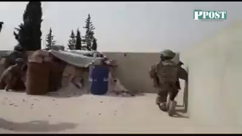 Сирия 15 10 2018 перестрелка патруля вс сша с протурецкими боевиками в районе манбиджа