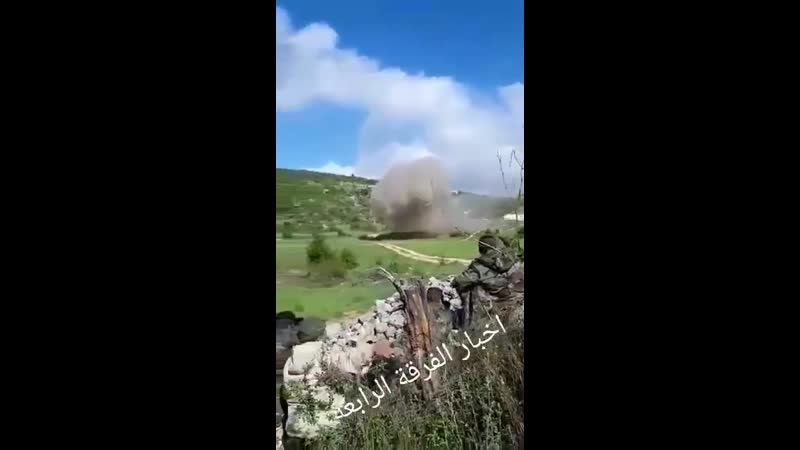 Golan 1000 iram from 42nd brigade saa pounding syrian al qaeda hts tip positions on kabanah hills on latakia idlib axis