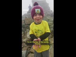 Toddler completes three peak challenge