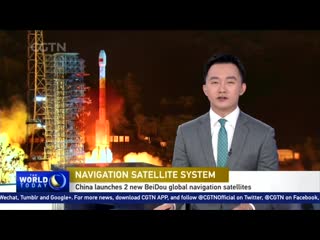 Cgtn "china launches two more beidou satellites"