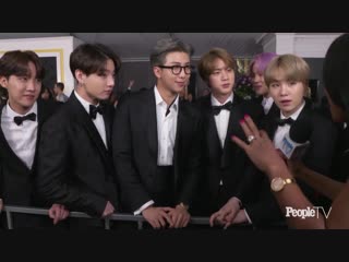 190211 bts opens up about their first grammys 'it's a dream come true' @ peopletv