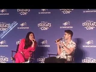 Video darren criss awkwafina at eeeeeatscon via esther gonzales spencers ig story