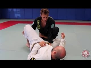 Clark gracie rolling calf slicer against de la riva guard at bjjlibrary