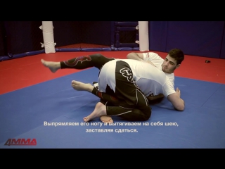 Треугольник руками техника удушающего приема от черного пояса bjj валесио сенна и 4mma