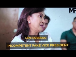 Incompetent fake vp leni robredo