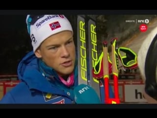 37 johannes høsflot klæbo interview 15 km kuusamo win 2017