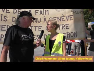 Gilets jaunes protest in front of the un building part 3 interview with chloé frammery