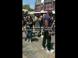 [ig] 190414 jadevanhinsbergh instagram stories with rosé lisa at universal studios! mp4