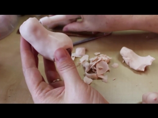 Sculpting a ball jointed doll torso (bjd) from polymer clay