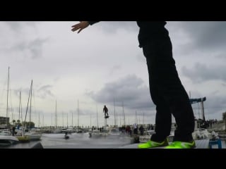 Flyboard® air farthest flight by hoverboard (achieved on 30th april 2016 by franky zapata)