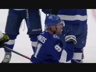 Steven stamkos sends andrew cogliano flying with wicked deke