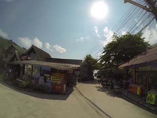 The road to haad rin beach on koh phangan