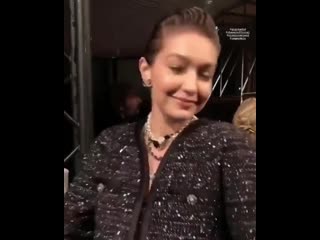 December 4 gigi hadid backstage at chanel pre fall 2020 show in paris