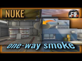 Nuke heaven retake nades (one way bug smoke) #csgo