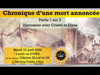 Chronique d'une mort annoncée 1/3 discussion avec cristel et elyes