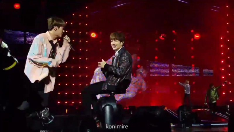 Seokjin dancing around jungkooks smile when he notices love them so much