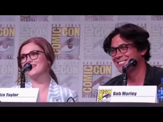 Video bob and eliza were the first ship on the panel last year and this is their first year as the married couple sdcc watch the