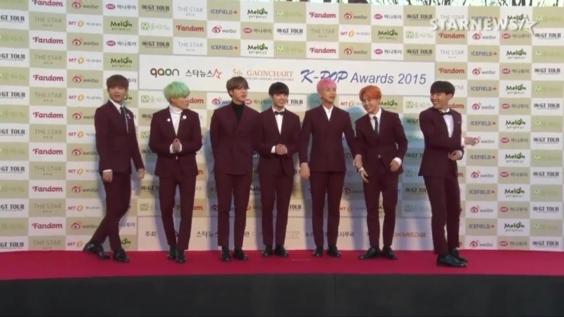 ★exo 방탄소년단 등 참석, 가온차트 k pop 어워드 레드카펫 현장★