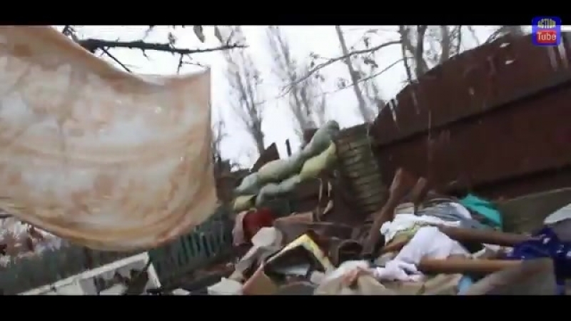 Подрыв украинского бтр в селении пески, в окрестностях донецка