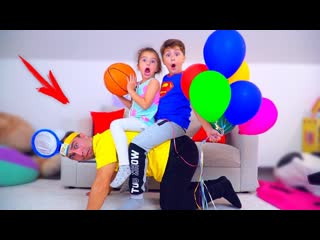 Папа мешает играть целый день? камиль и аминка не хотят слушаться!