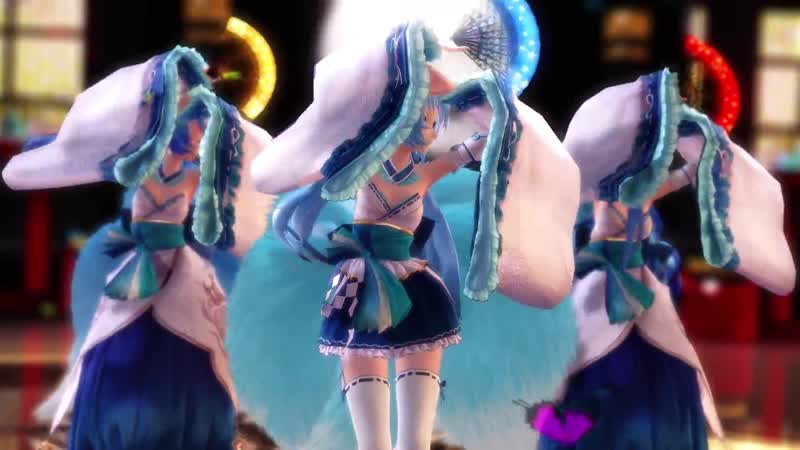 【mmd】着物風巫女衣装な九尾狐ミク達で「極楽浄土(gokuraku jodo)」(三味線ver+2eq)