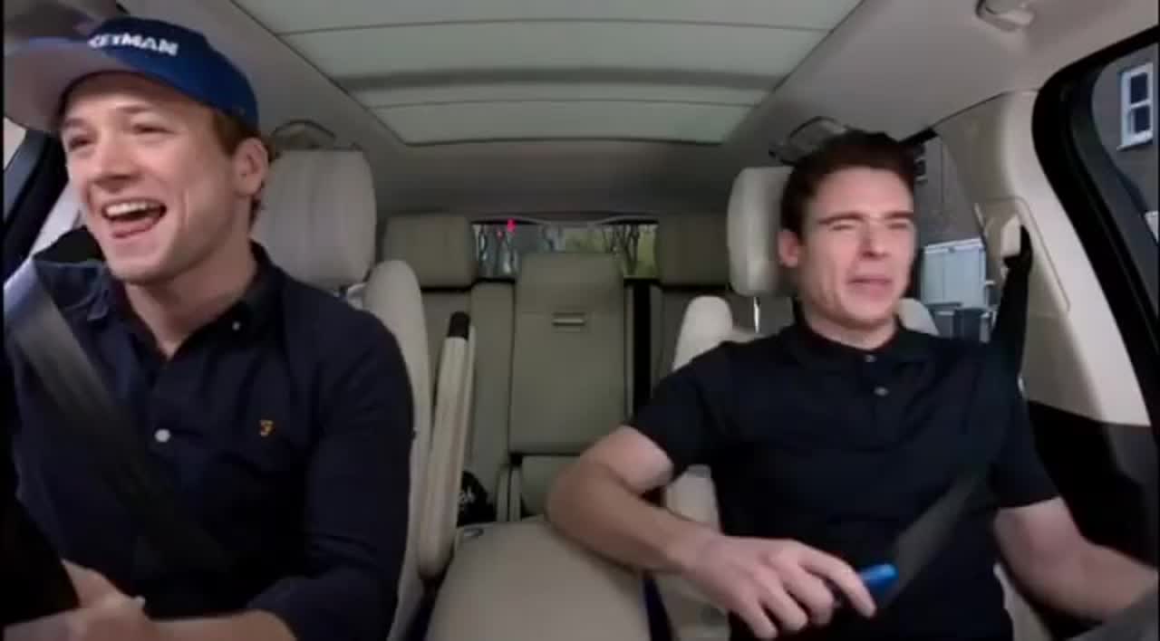 Taron and richard almost kissed in carpool karaoke - BEST XXX TUBE