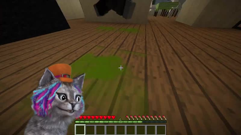 Непослушный котёнок связал девушку! майнкрафт жизнь кота