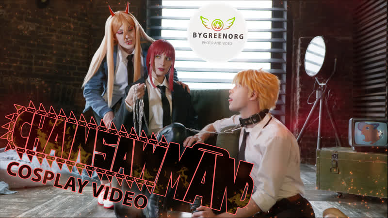Chainsaw man makima &amp; denji &amp; power | cosplay video (4k uhd)